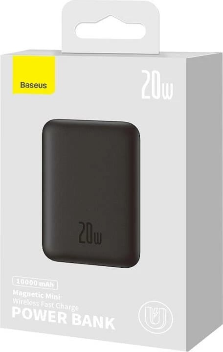 Powerbank Baseus Magnetic Mini 10000mAh, 20W, MagSafe, e zezë