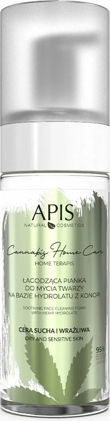 Shkumë pastruese për fytyrë APIS Cannabis Home Care për femra, 150ml
