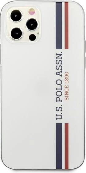 Mbështjellës U.S. Polo Assn. USHCP12MPCUSSWH për iPhone 12/12 Pro 6.1", Tricolor, Bardhë