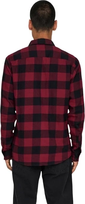 Këmishë Only & Sons për meshkuj, e kuqe