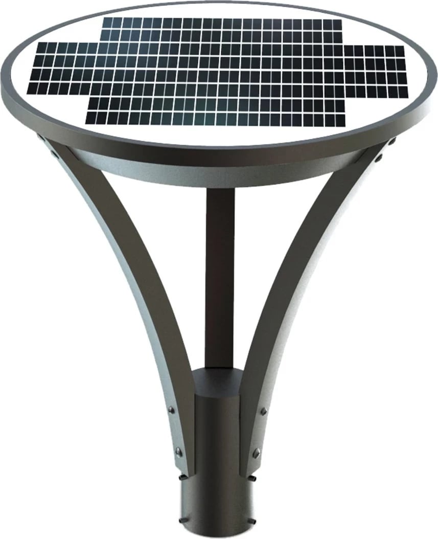 Ndriçues i jashtëm PowerNeed SLL-31, LED, Solar, Argjendtë
