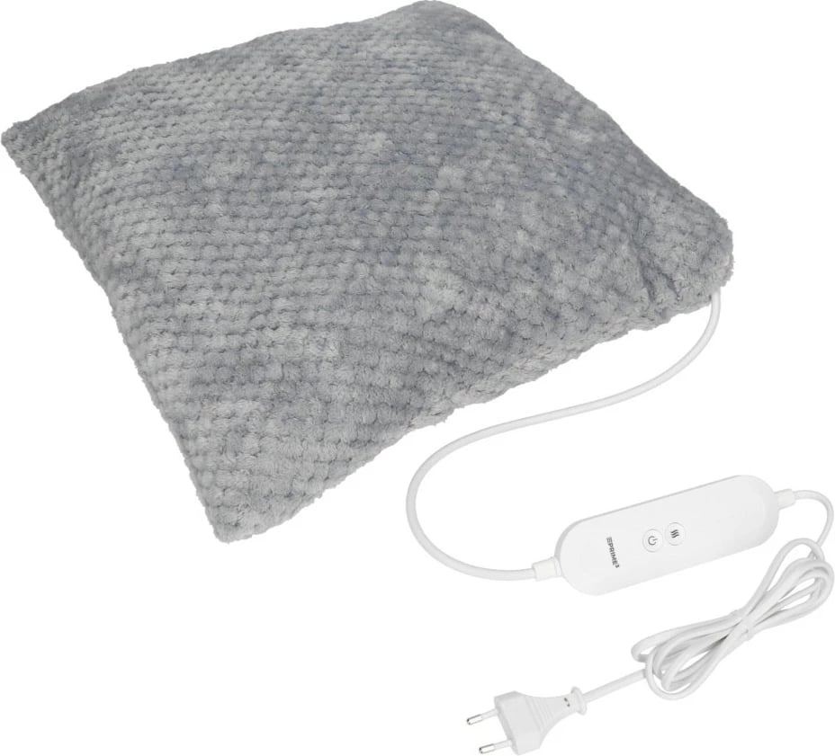 jastëk ngrohës elektrik, PRIME3, SHP31, 45 x 40 cm, 100 W, 4 nivele ngrohjeje, fikje automatike 90 min, gri