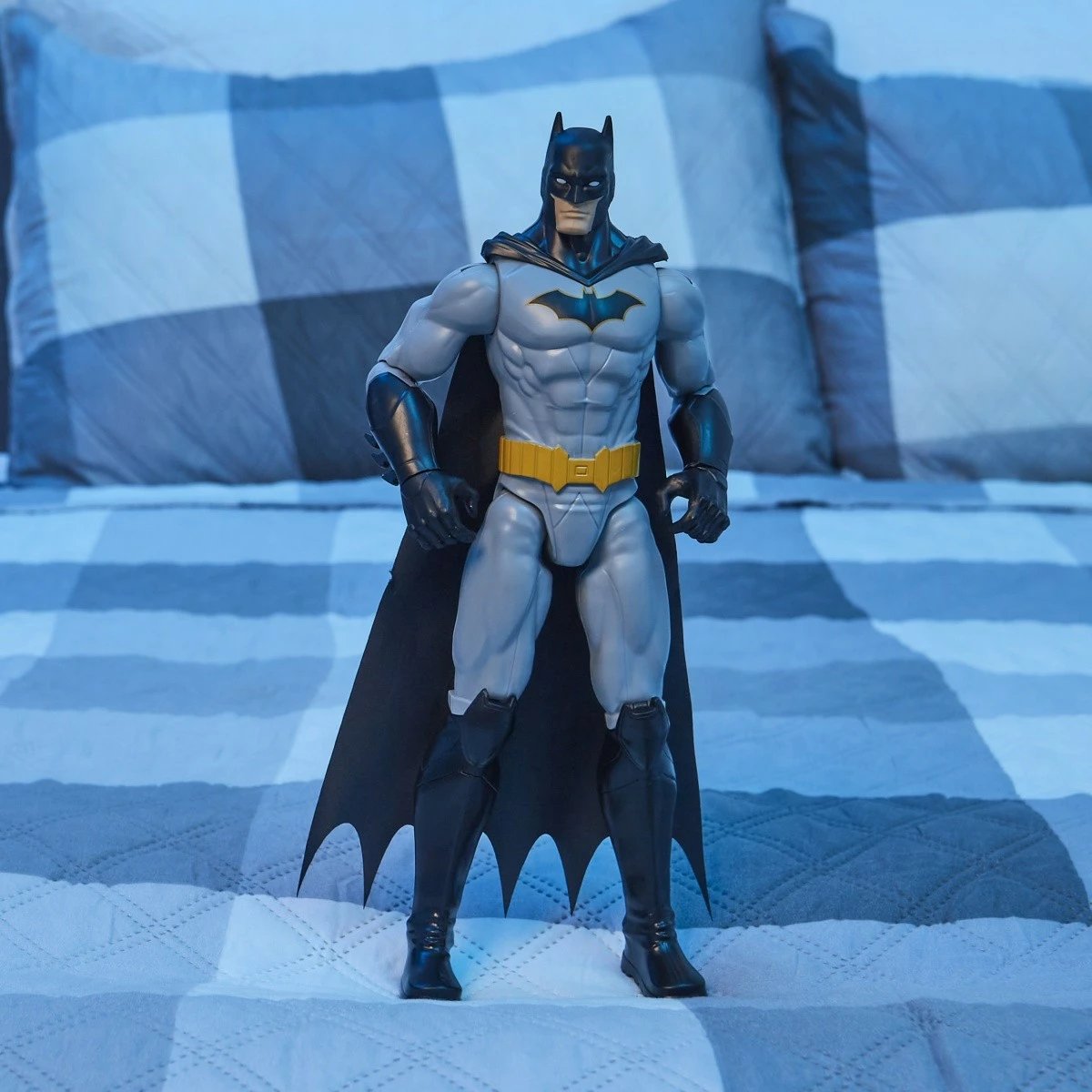 Figurë aksioni Batman Spin Master 12 inç, plastikë, gri/zezë