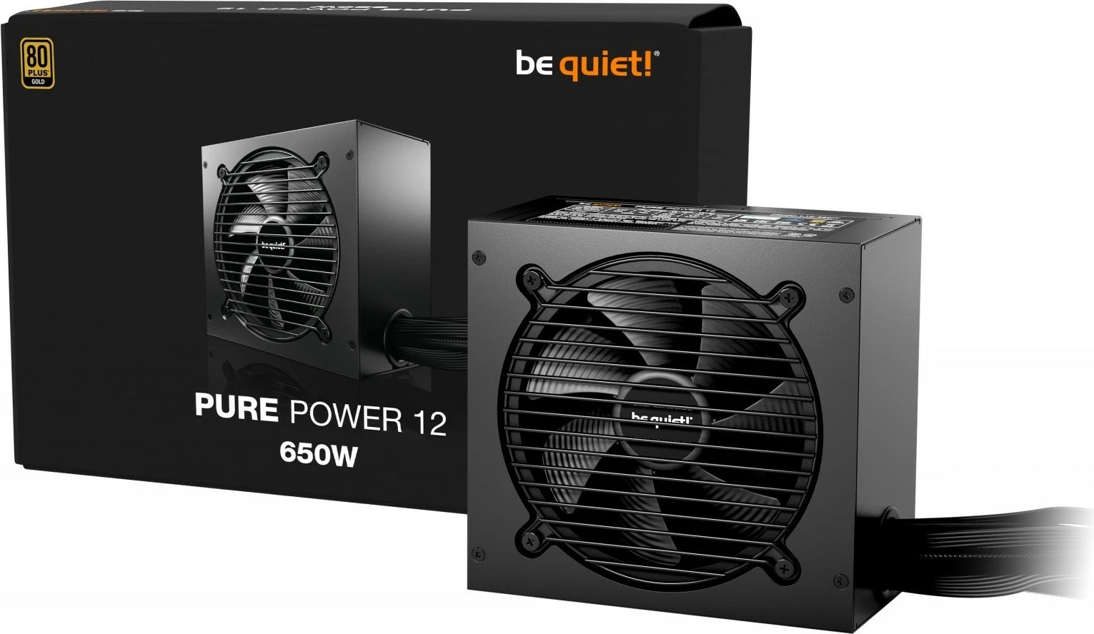 Kasë furnizimi be quiet! Pure Power 12, 650W, 80 PLUS Gold, e zezë