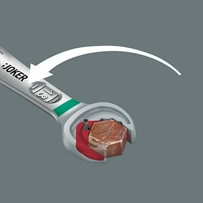 Set çelësa kombinues Wera Joker 11 copë, 8-19mm, çelik inox, mat, me kuti bartëse