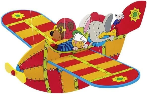 Aeroplan druri Goki me kafshë, 54cm