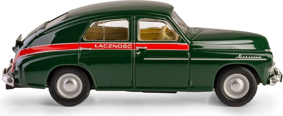 Makine lodër Daffi Warsaw M-20, model K-598, metal/plastik, 1:43, e gjelbër/e kuqe
