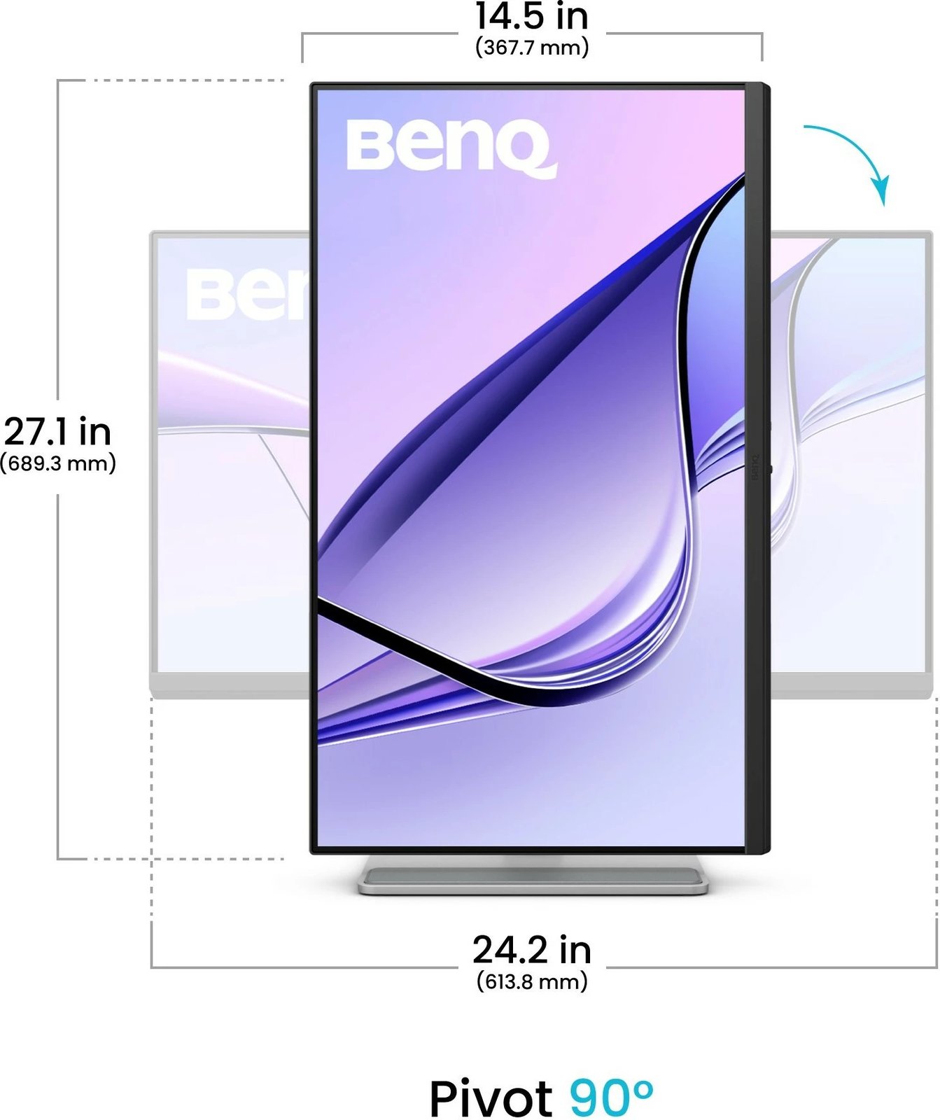 Monitor BenQ MA270U, 27", 4K Ultra HD, Bardhë