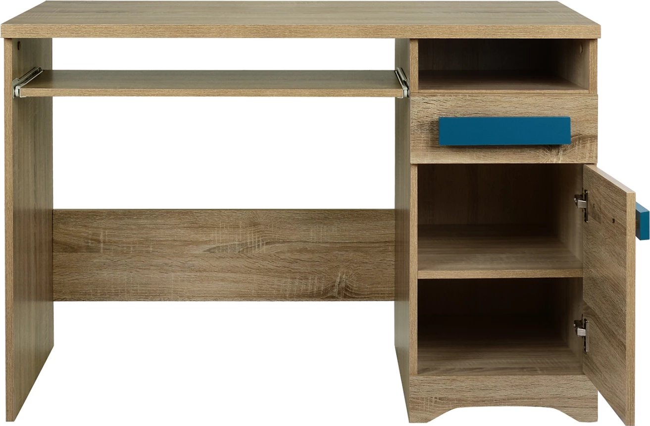 Tavolinë për dhomë lojërash Sonama-doreza blu FH11154.01 110X55X76.5