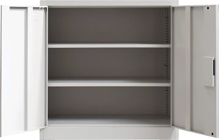 Kabinet metalik ngjyrë gri e lehtë 90x45x90cm