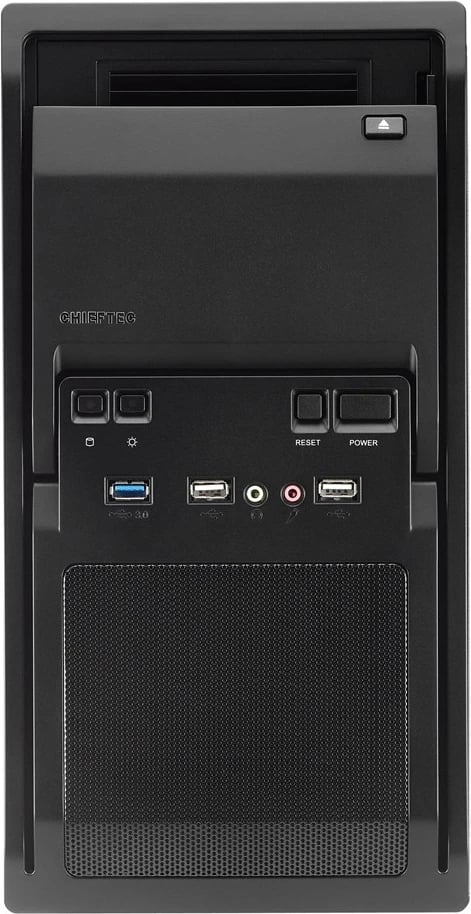 Kasë Kompjuteri Chieftec LT-01B-350GPB, Mini Tower, e Zezë