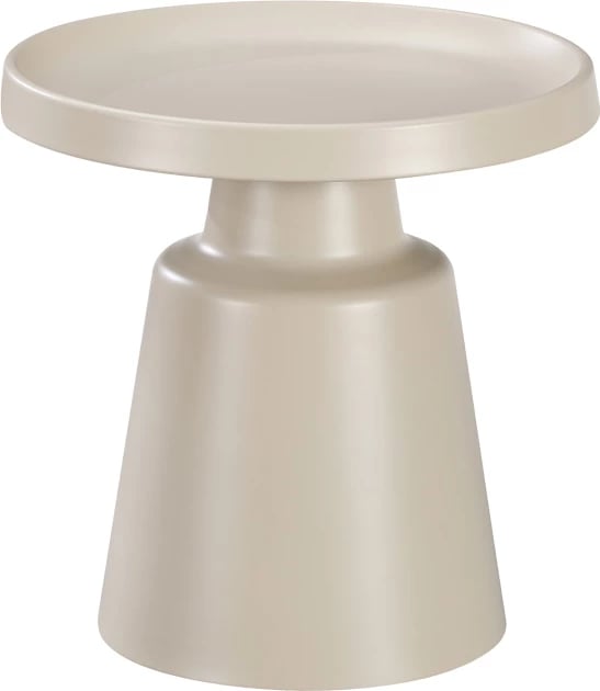 Tavolinë anësore Ginoze, metal, ngjyrë kapuçino, D50x48.5cm