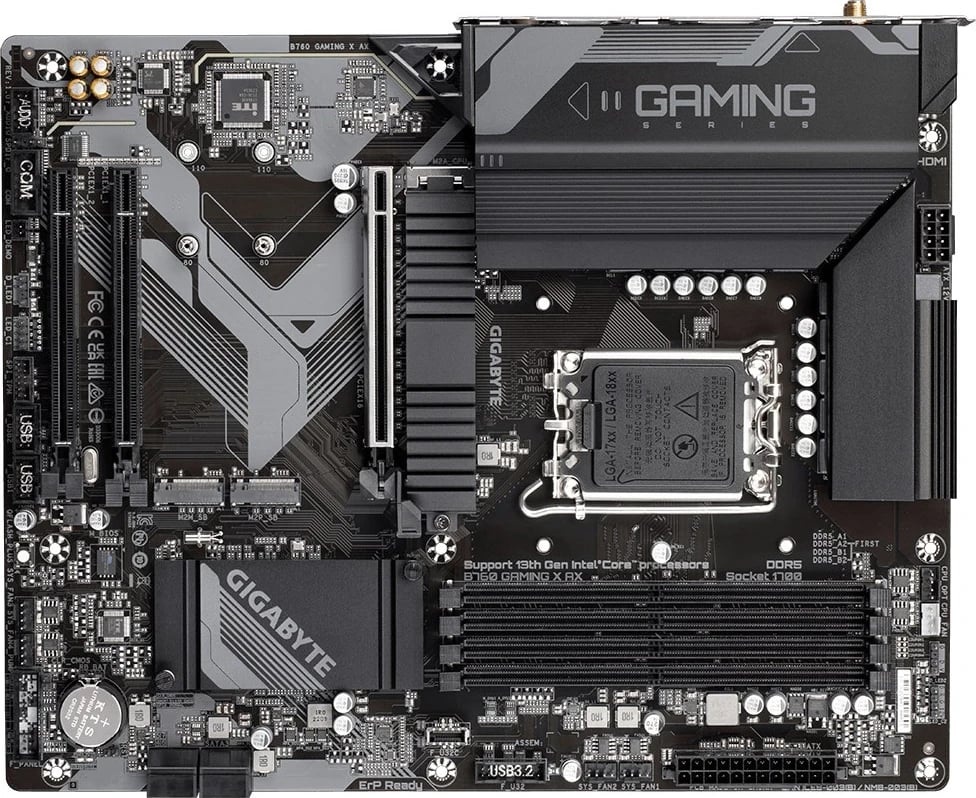 Pllakë amë Gigabyte B760 GAMING X AX, mbështet procesorët Intel Core të gjeneratës 14