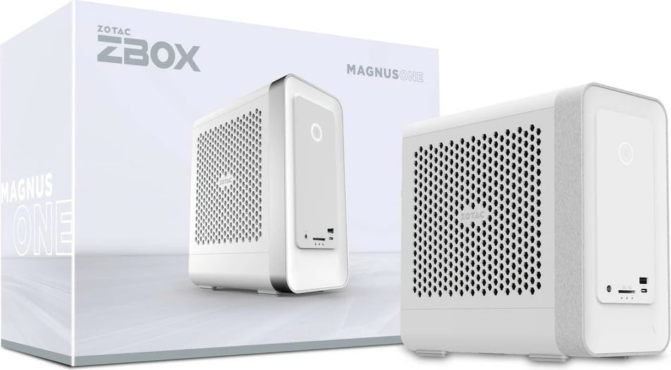 Mini-tower Zotac ZBOX MAGNUS ONE, barebone PC, DDR5, PCI Express, Wi-Fi 6, 500 W
