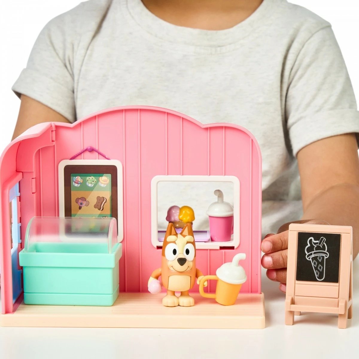 Set lodrash Bluey Mini Ice Cream Shop, Tm Toys, BLU17553, plastikë, për fëmijë, shumëngjyrësh