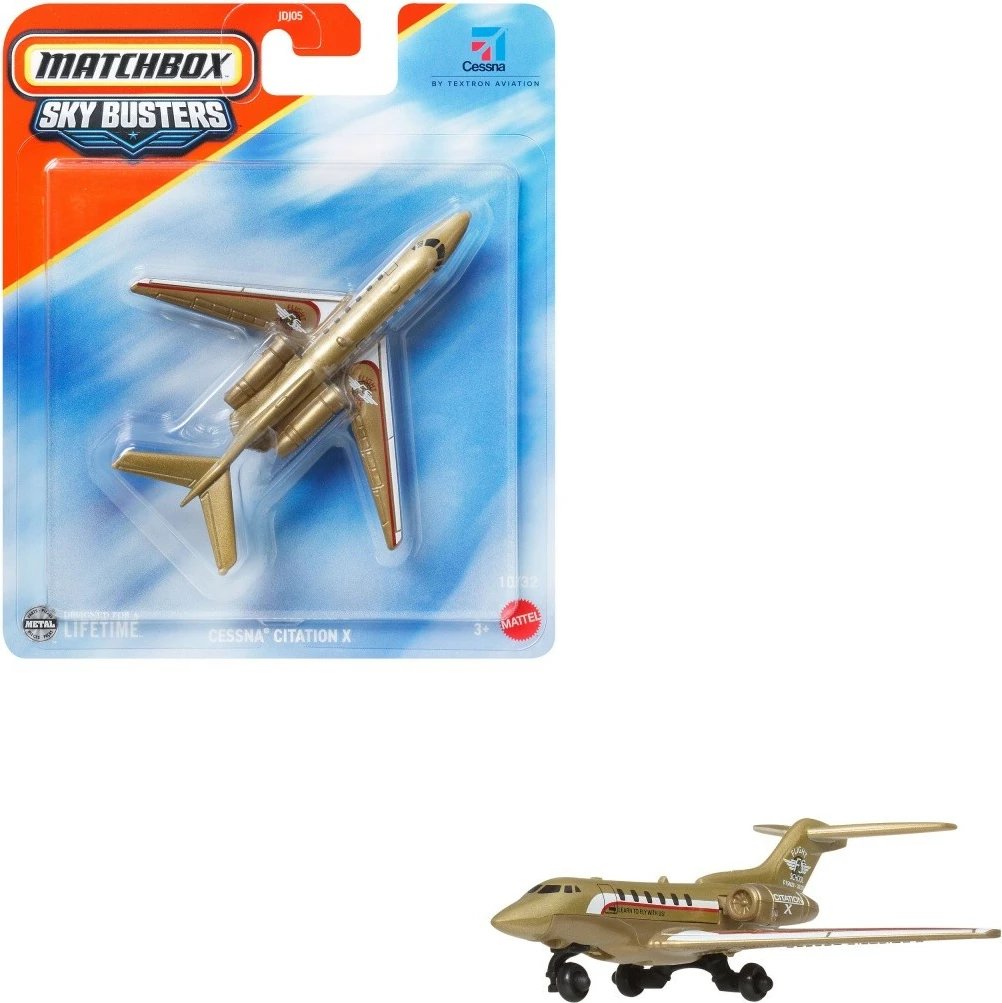 Aeroplan lodër Matchbox Sky Busters JDJ05, 1 copë, ngjyrë Mix