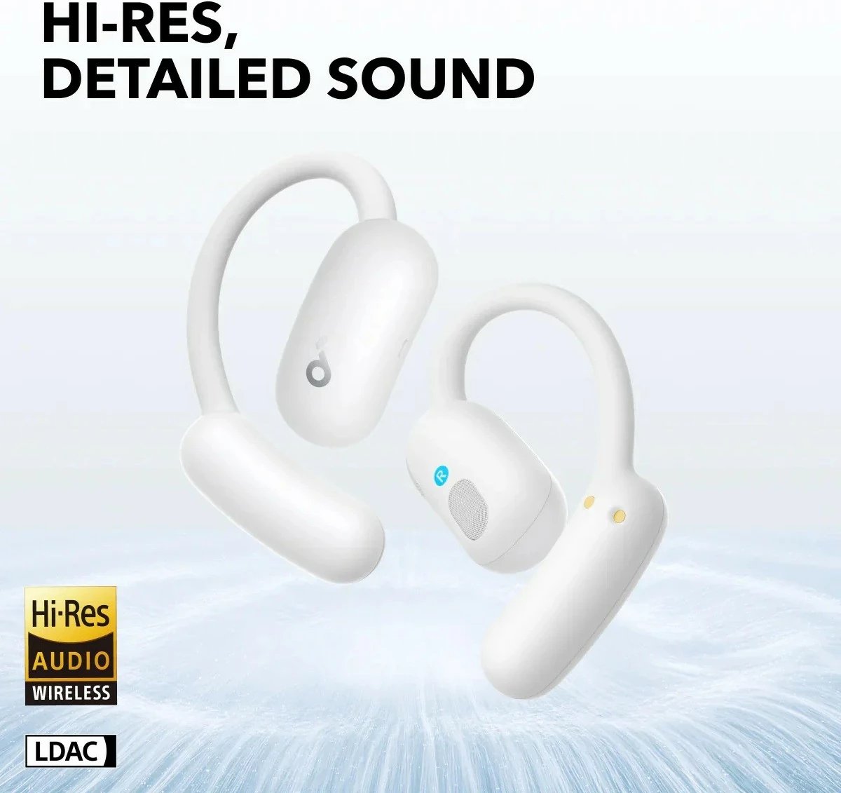 Kufje wireless Anker Soundcore Aero Fit 2, Bluetooth, të bardha