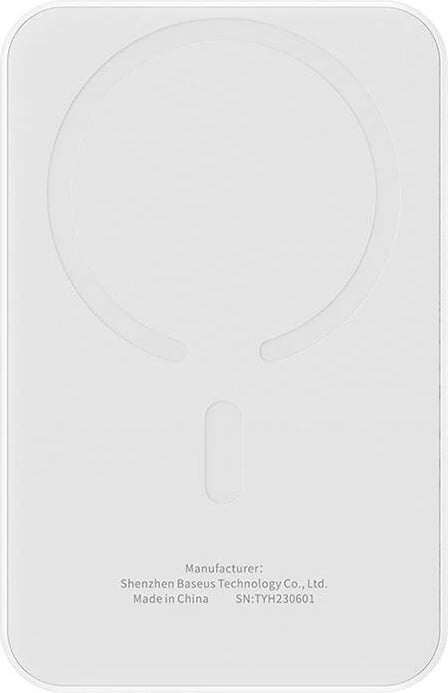 Powerbank Baseus P10022107223-00, 5000mAh, USB-C 20W, i bardhë