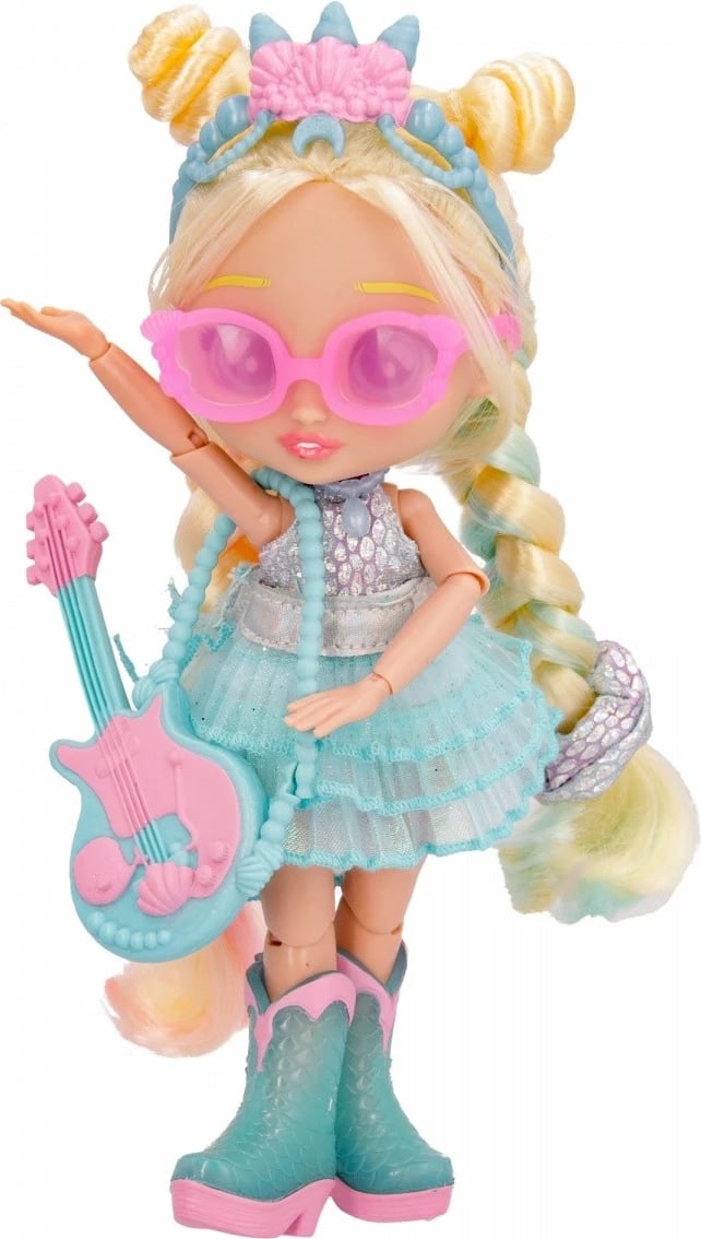 Kukull Cry Babies BFF Stella me kitarë, 20 cm, për vajza