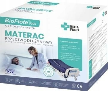 Dyshek anti-djersë BioFlote 5000, REHA FUND, deri në 160 kg, Blu