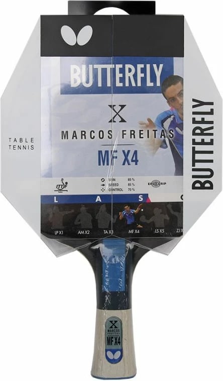 Raketë Butterfly për meshkuj dhe femra, e zezë dhe e kuqe