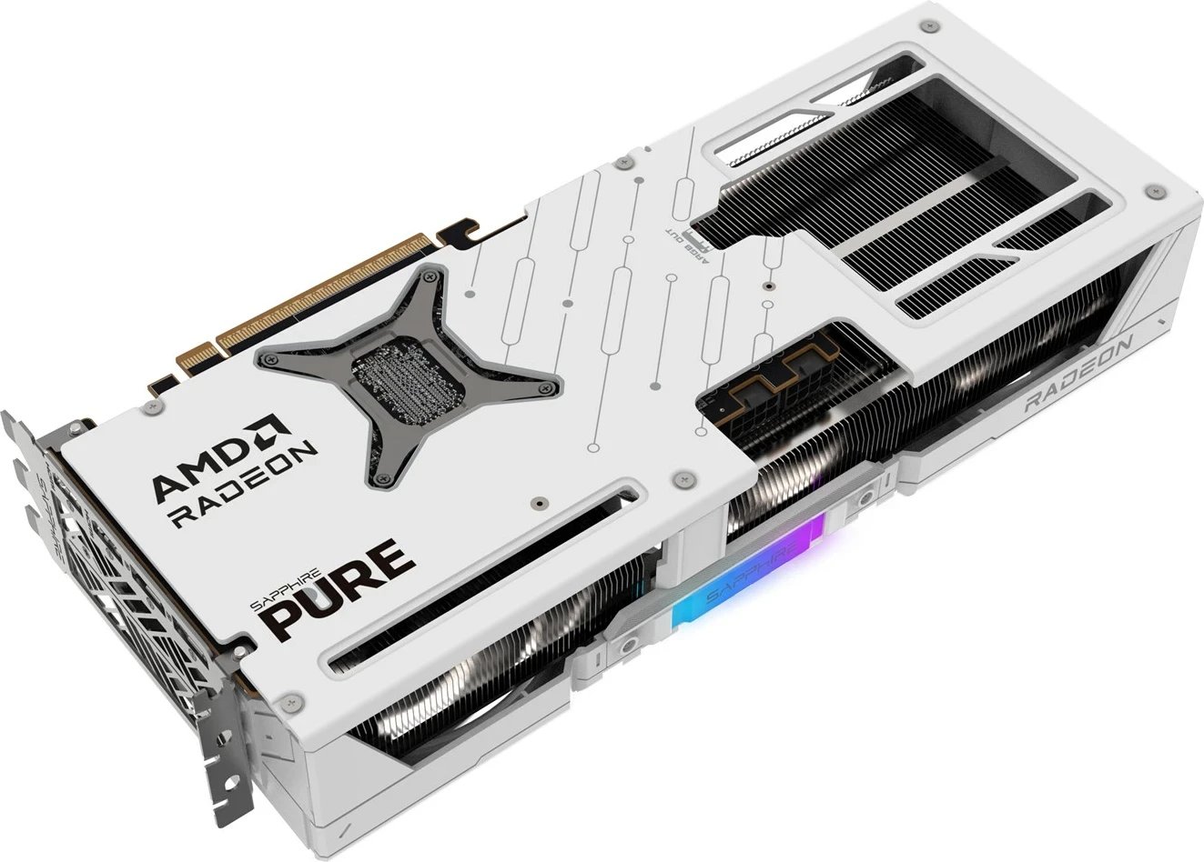 Kartelë grafike Sapphire PURE Radeon RX 9070, 16 GB GDDR6, Bardhë
