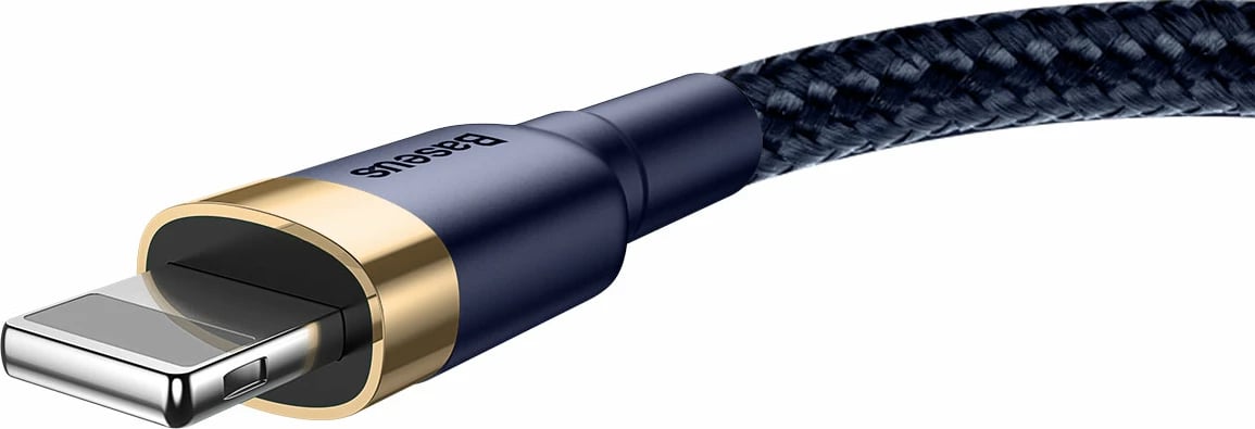 Kabllo Baseus Cafule CALKLF-BV3, USB-A në Lightning, 1m, 2.4A, Blu-Ari