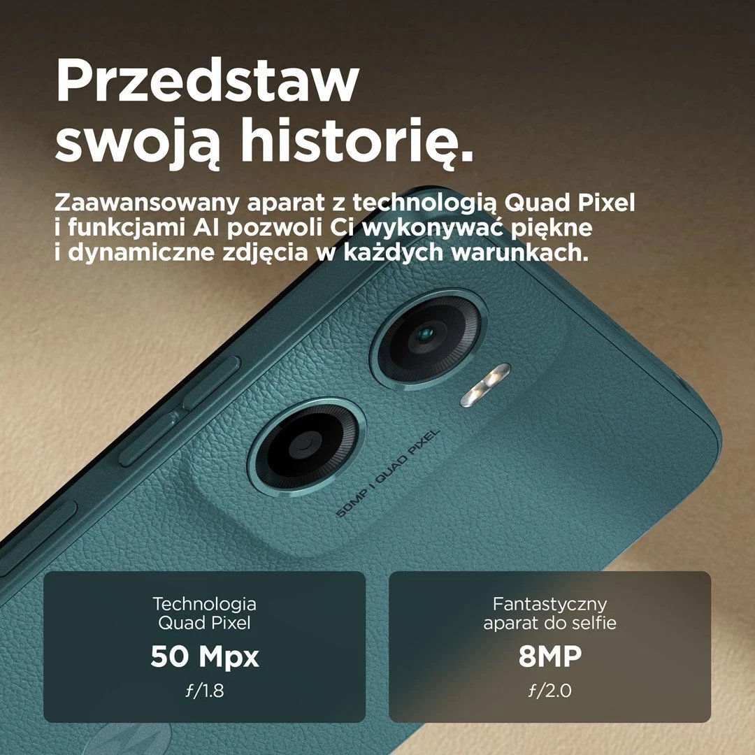 Celular Motorola moto g05, 6.67", Android 15, 4 GB RAM, 128 GB, Gjelbër