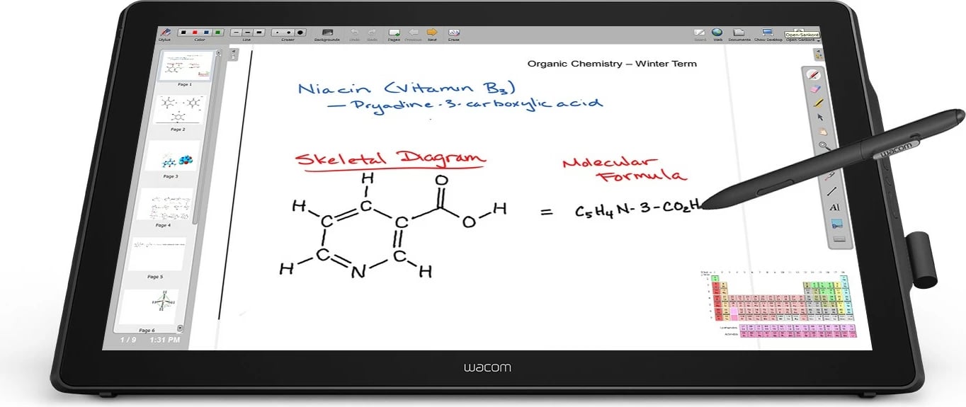 Ekran me penë Wacom DTH-2452, 23.8", Full HD, i zi
