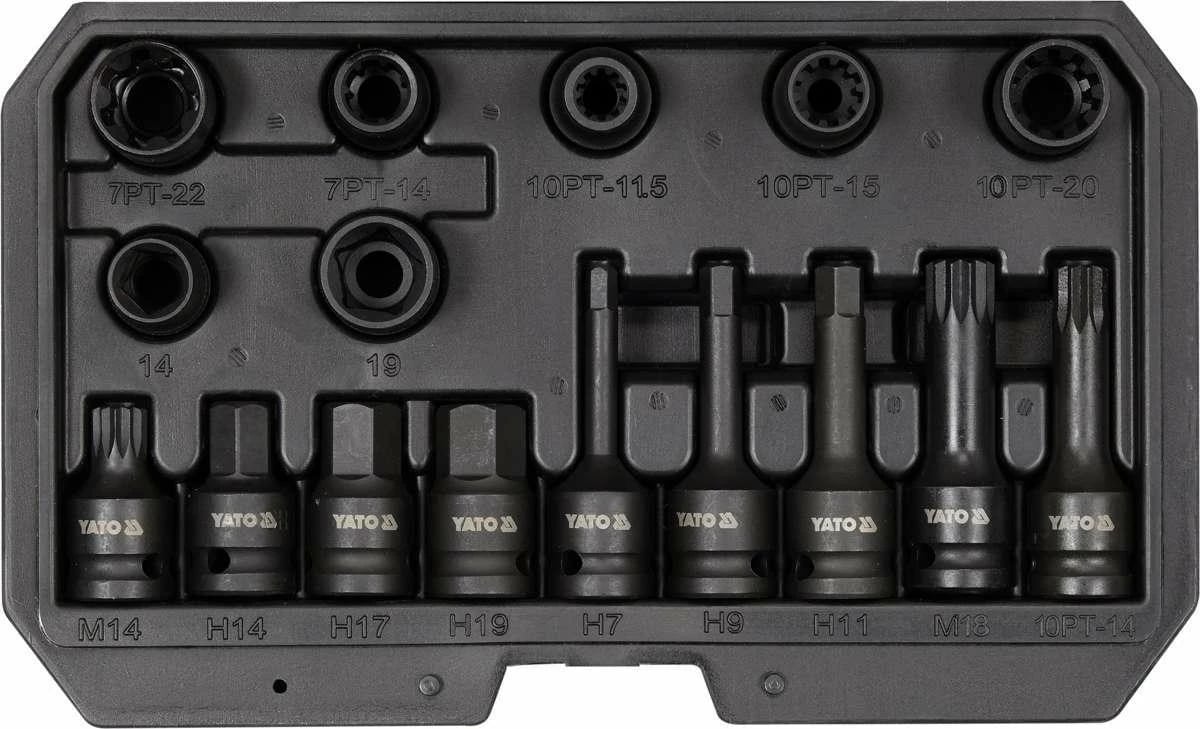 Set soketash Yato YT-06811, 16 copë