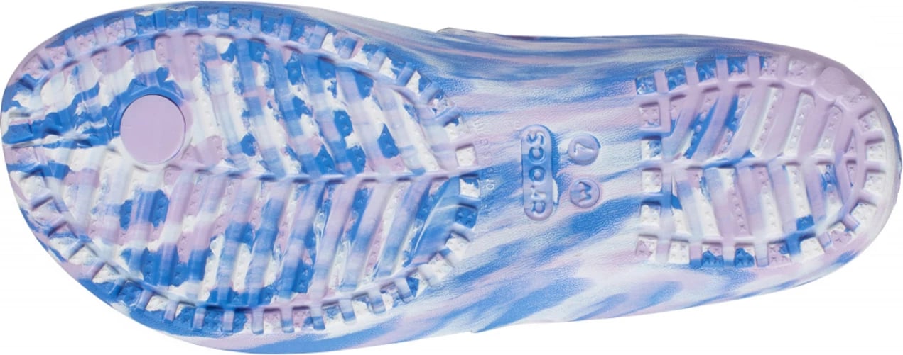 Papuqe Crocs për femra, blu-rozë