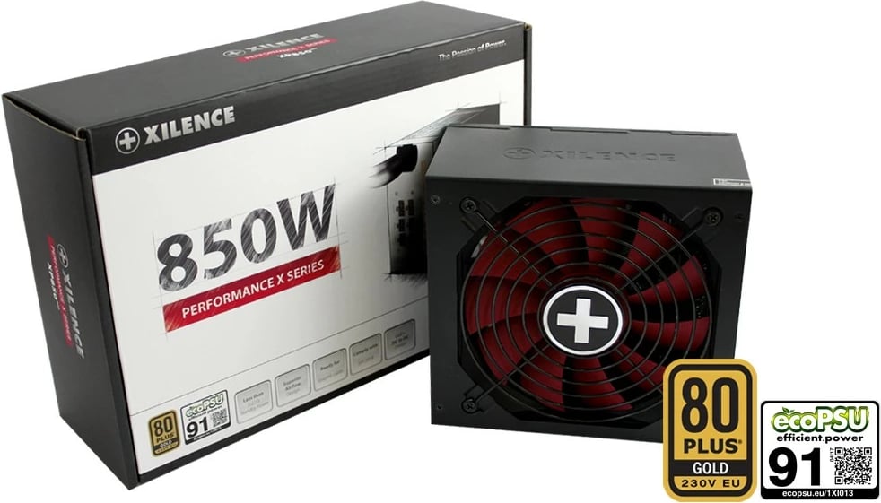 Furnizues energjie Xilence XP850MR9, 850W, 80 PLUS Gold, semi-modular, zi/kuq