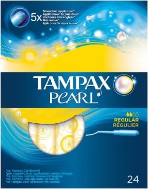 Tampona TAMPAX Pearl Regular 24 copë