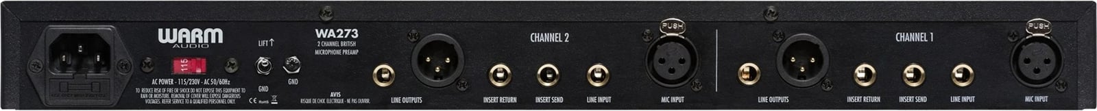 Preamplifikator audio Warm Audio WA273, i zi