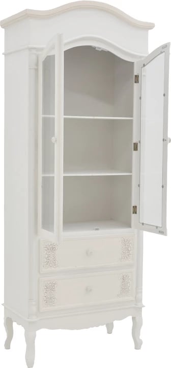 Vitrinë Pazlen Inart ngjyrë e bardhë antike MDF 74.5x39x190cm