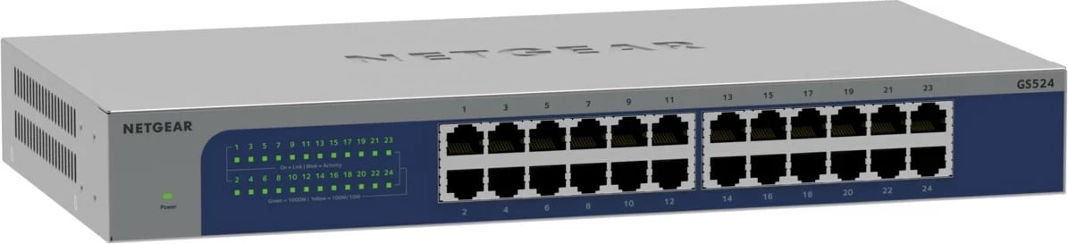 Switch NETGEAR GS524-300EUS, 24 porta, Gigabit Ethernet, Gri