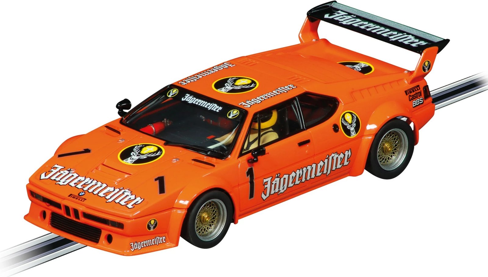 Makine lodër Carrera BMW M1 Procar Digital 124 Jägermeister, 1:24, portokalli