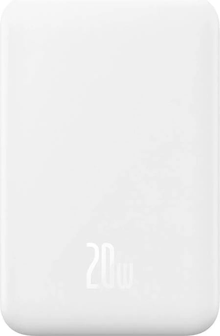 Powerbank Baseus P10022107223-00, 5000mAh, USB-C 20W, i bardhë