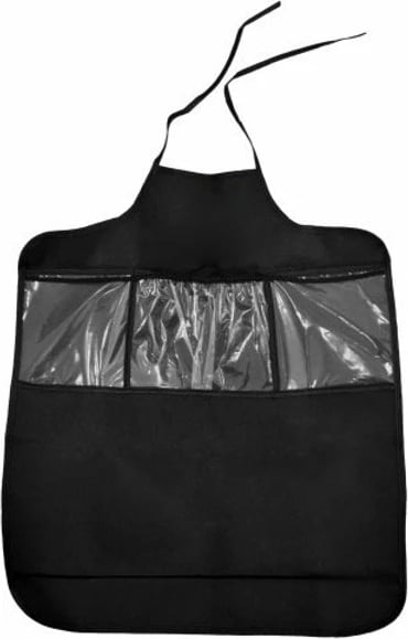 organizer sedilje makine për fëmijë, CARETERO, 57x49 cm, 3 xhepa me folie të përforcuar, lidhëse sipër dhe gomë poshtë, e zezë