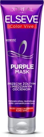 Maskë për flokë për femra L'Oreal Paris Elseve Color-Vive Purple, 150ml