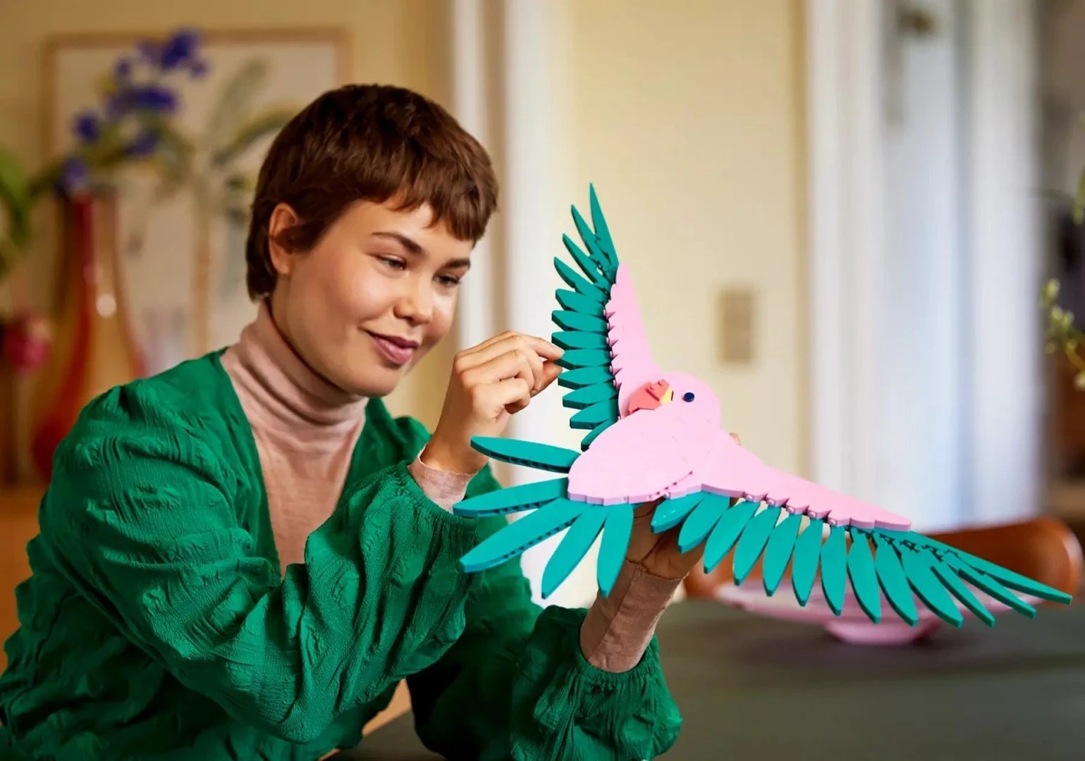 Set LEGO ART 31211, Macaw Parrots