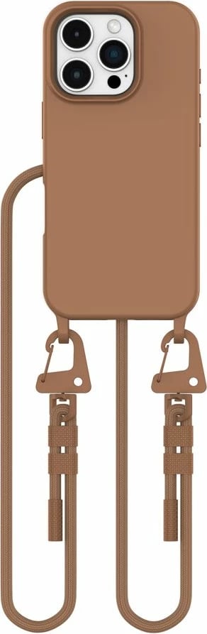 Mbështjellës Tech-Protect MagNecklace për iPhone 16 Pro, MagSafe, Kafe