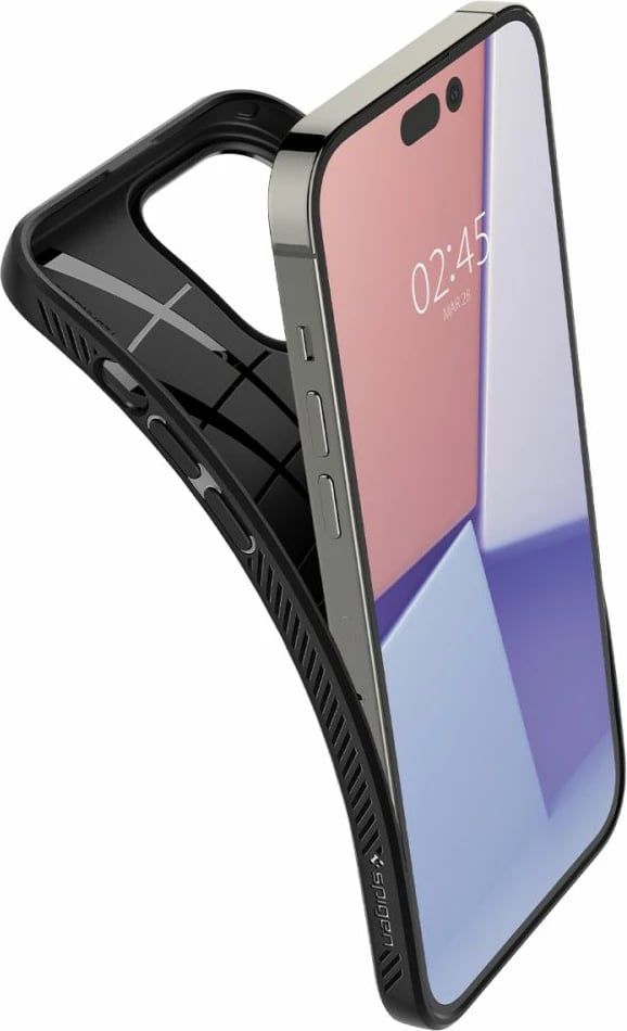 Mbështjellës Spigen Liquid Air për iPhone 14 Pro Max, Matte Black
