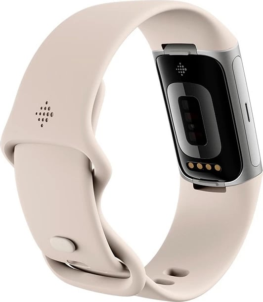 Smartwatch Fitbit Charge 6, AMOLED, GPS, NFC, 7 ditë bateri, bezhë