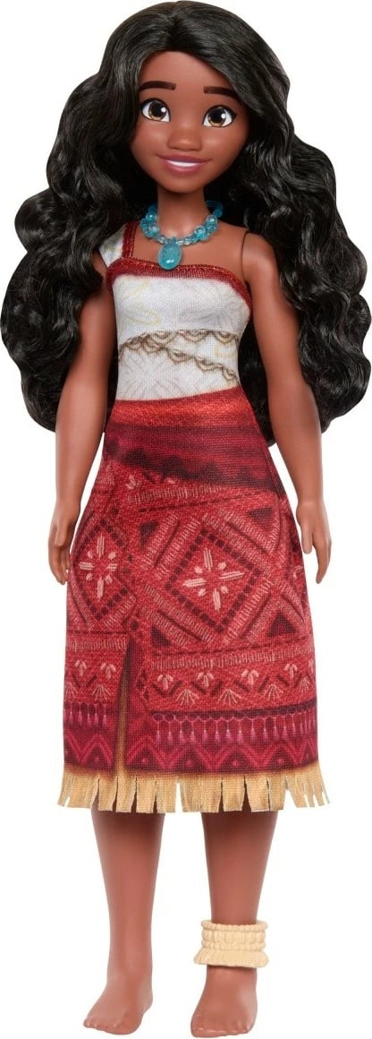 Kukull mode Disney Princess Mattel Vaiana JBT56, 25cm, me fustan, gjerdan dhe byzylyk