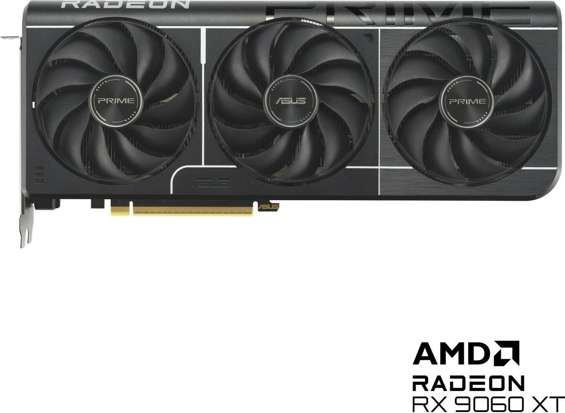 Kartë grafike Asus Radeon Prime RX 9060 XT, 8GB GDDR6, OC, e zezë