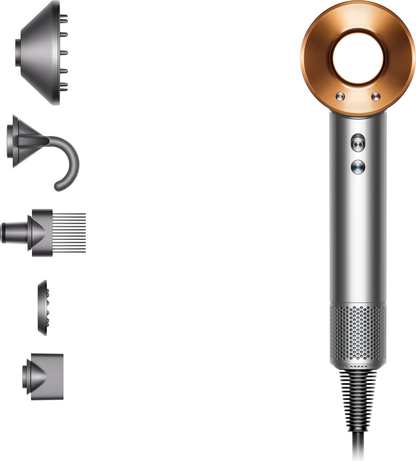 Tharëse flokësh Dyson Supersonic, 110000 RPM, 13.3 l/s, Bakër, Nikël