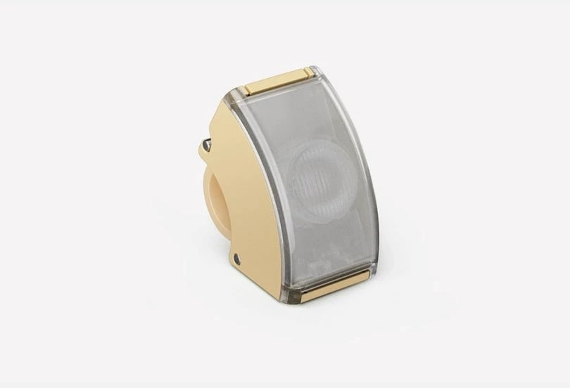 Dritë biçiklete BOOKMAN Curve Front Light 220lm, e artë
