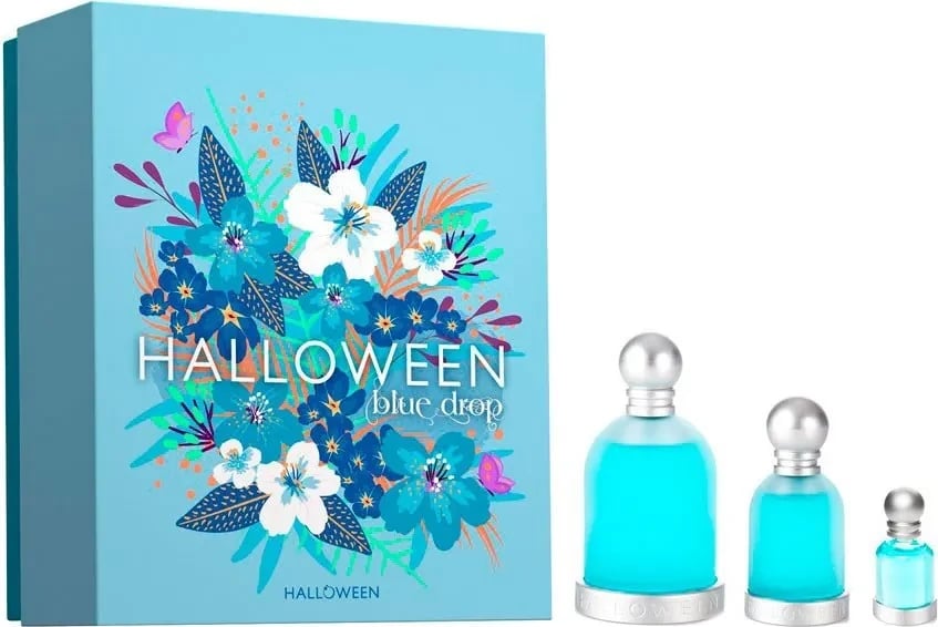 Eau de Toilette unisex HALLOWEEN Blue Drop set 100ml+30ml+mini blu