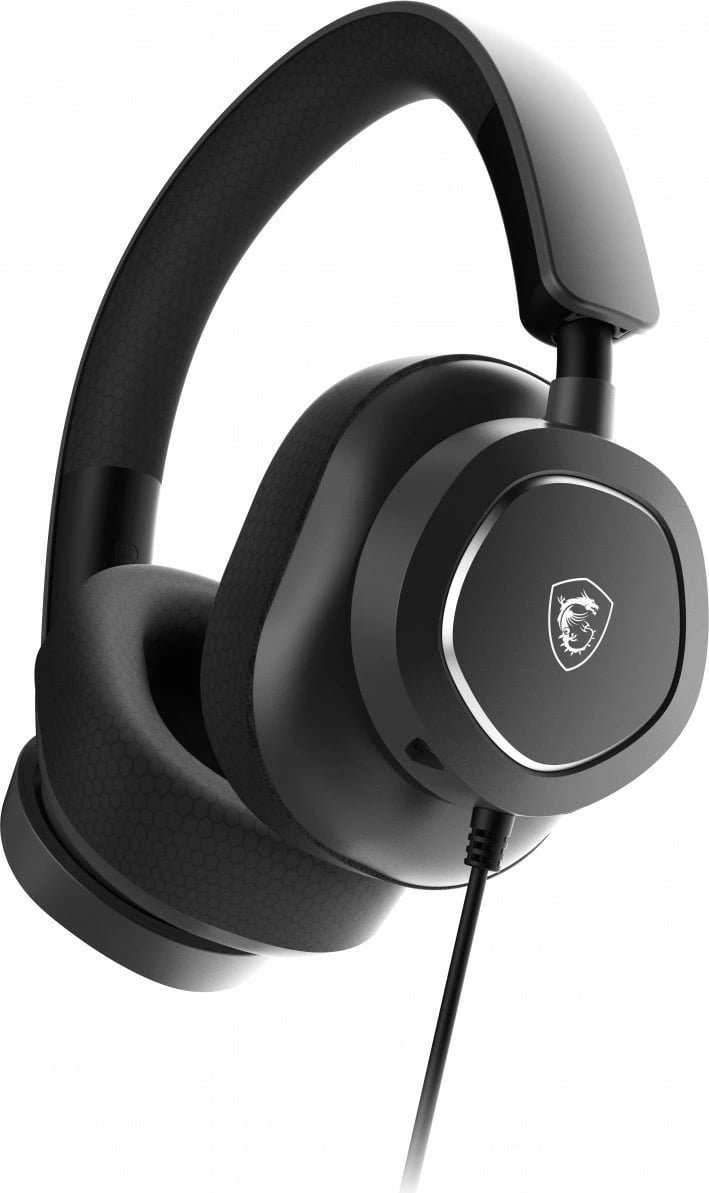 Kufje MSI Maestro 300 me mikrofon, për gaming dhe muzikë, USB-C, të zeza